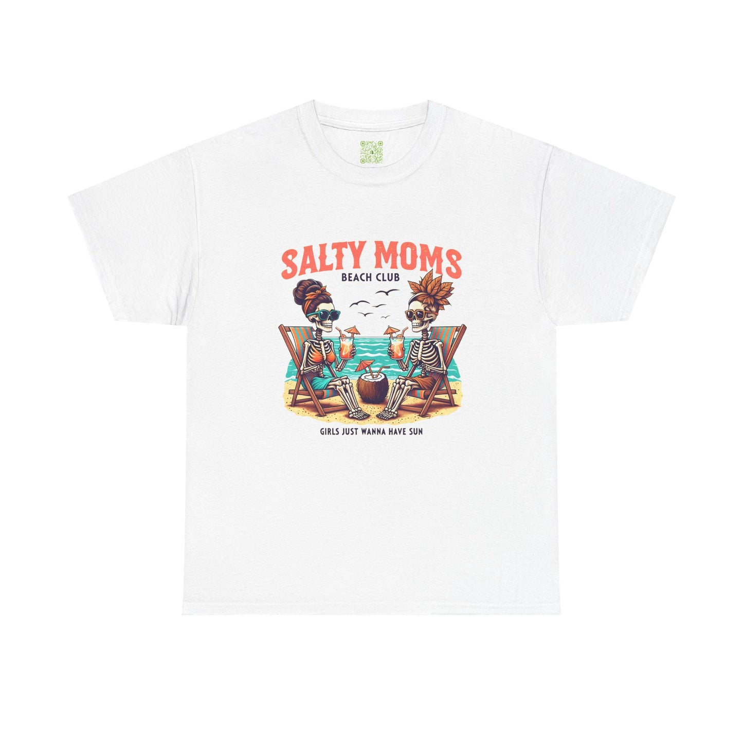 Salty Moms Beach Club Unisex Tee, Summer Fun Shirt, Beach Day Tee, Beachwear Gift, Mom Gift, Graphic Tee
