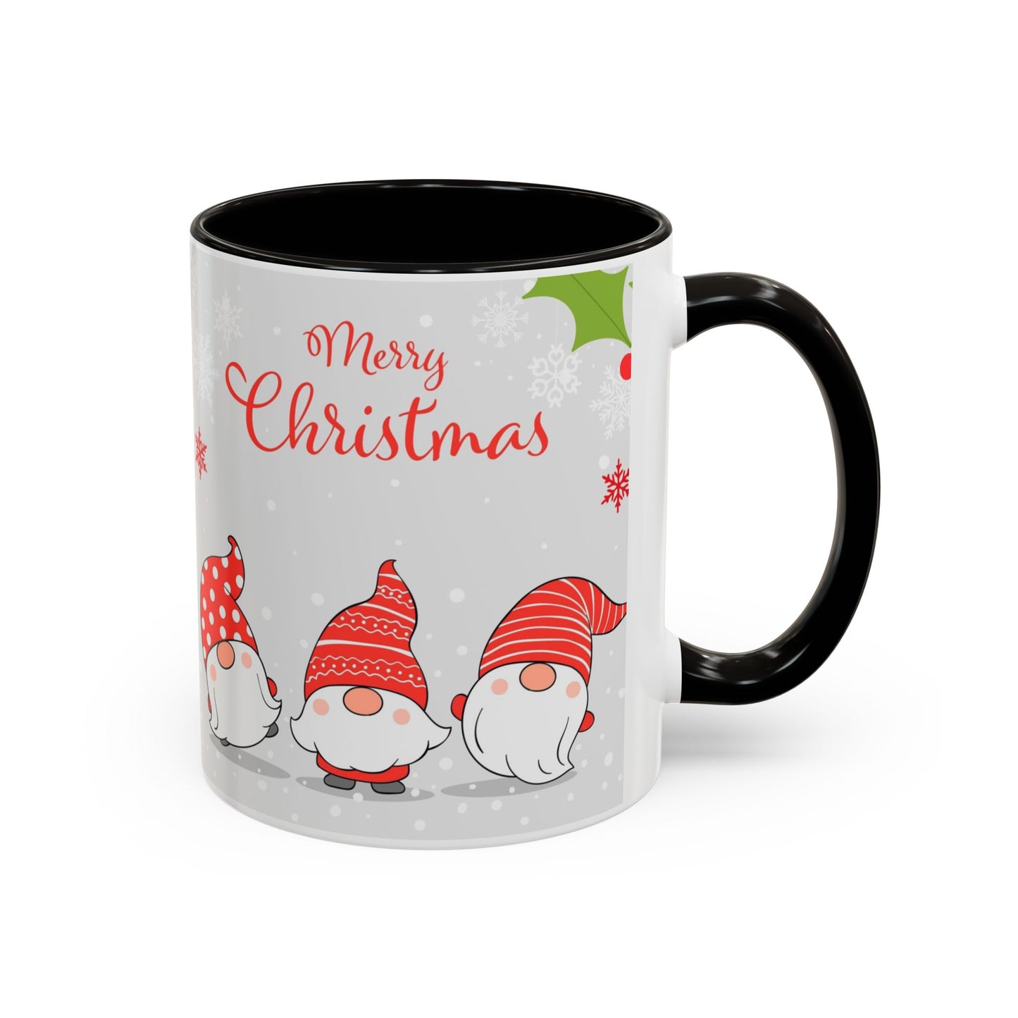 Dancing Merry Christmas Gnome Mug, Cute Holiday Coffee Cup, Festive Winter Gift for Gnome Lovers, Christmas Morning Hot Cocoa Cup, Holiday Drinkware