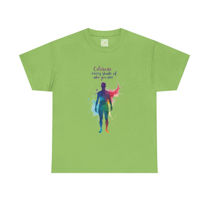 Enneagram Four Celebrate Every Shade Personality Tee, Celebrate Every Shade, Unisex Heavy Cotton, Self Growth, Individualist Tee