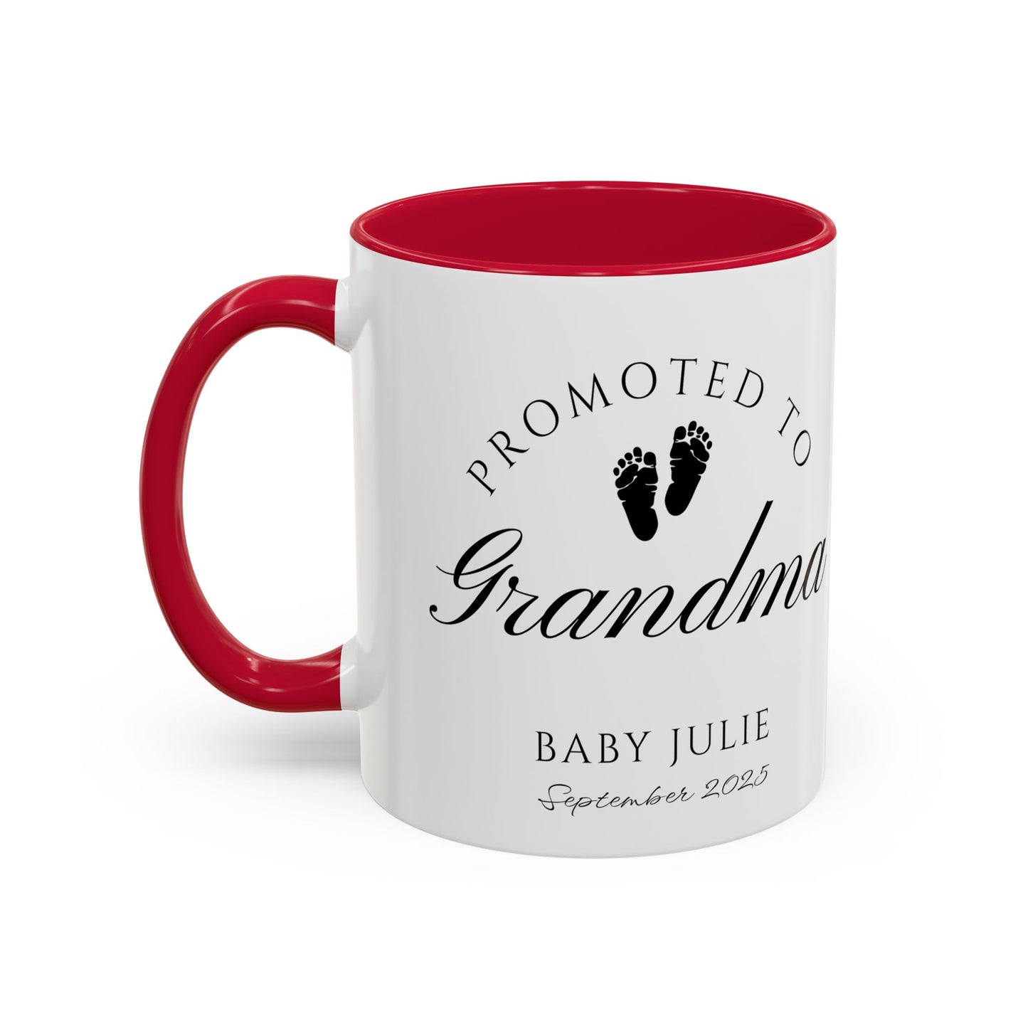Promoted to Grandma Mug, Pregnancy Announcement Coffee Cup, Baby Reveal Gift, New Grandparent Mug, Grandma to Be Gift, Custom Baby Announcement