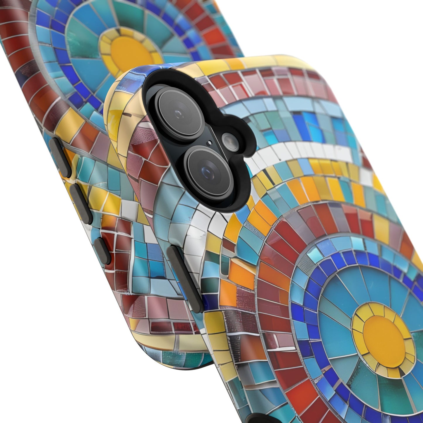 Vibrant Mosaic  iPhone Case - Colorful iPhone Cover, Unique Phone Accessory, MegSafe iPhone cover