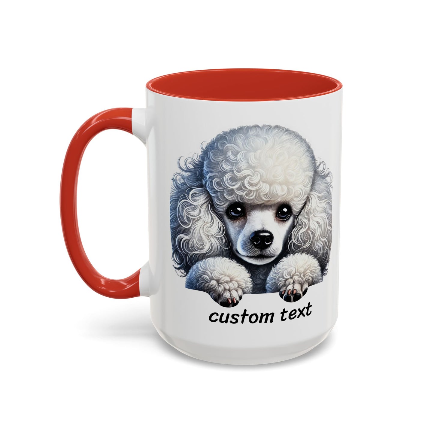 Funny Dog Lover Poodle Accent Mug - "Dog is Friendly, I am Not"