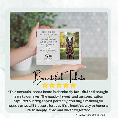Pet Memorial Gift - Pet Remembrance Gift Memorial - Remembrance Plaque - Horizontal