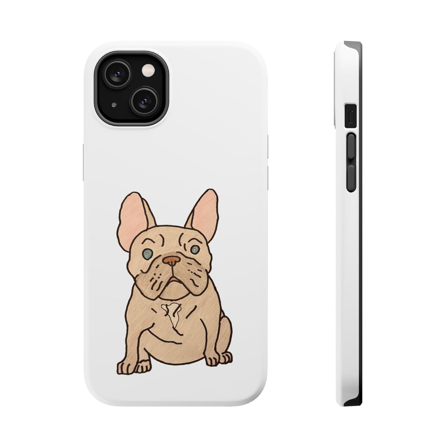 French Bulldog Magnetic Tough Case, Cute Pet Phone Cover, Dog Lover Gift, MagSafe Phone Protector, Unique Phone Accessory
