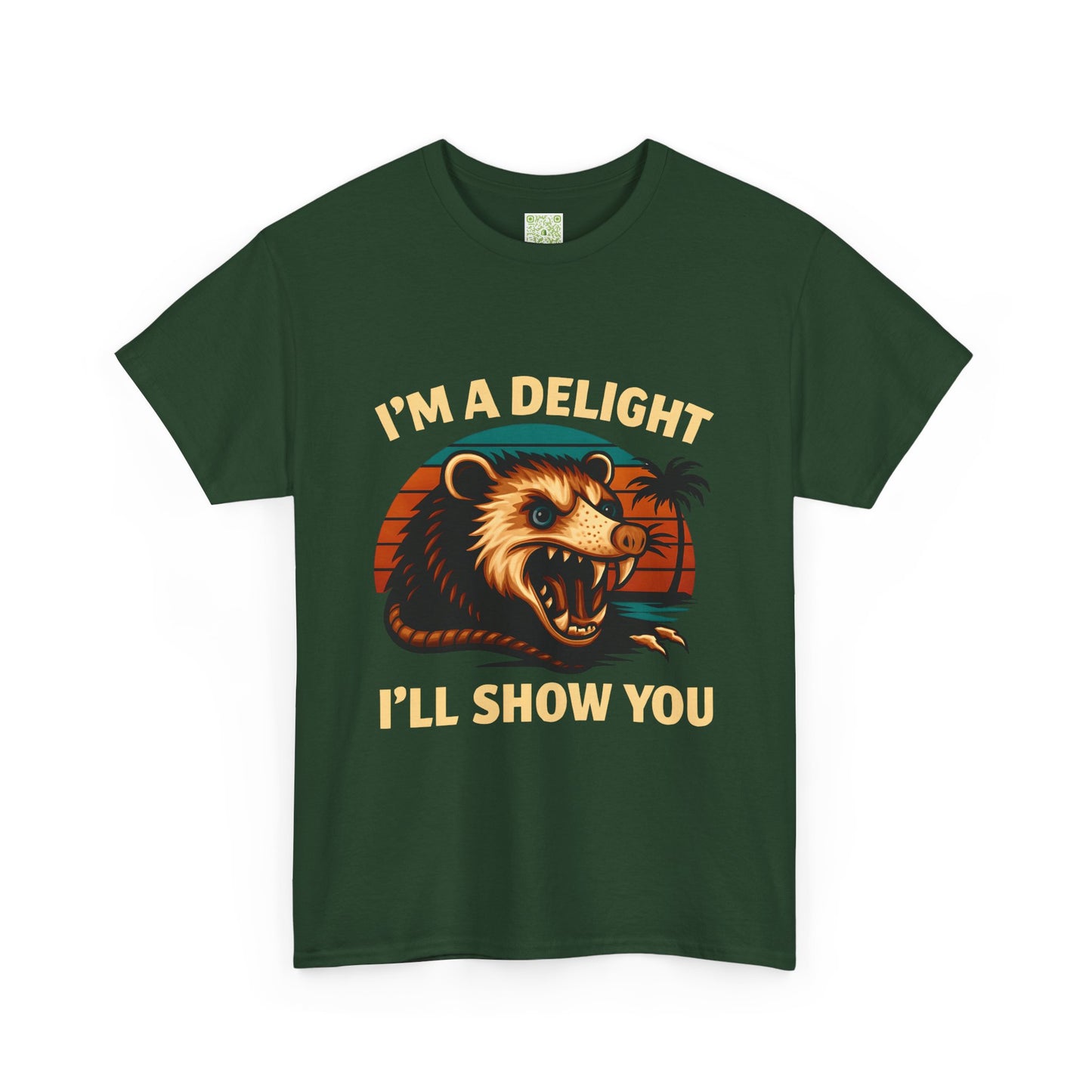 Angry Opossum Shirt, "I’m a Delight, I’ll Show You", Funny Opossum, Opossum Lover Shirt, Graphic Tee, Top Selling T-Shirts