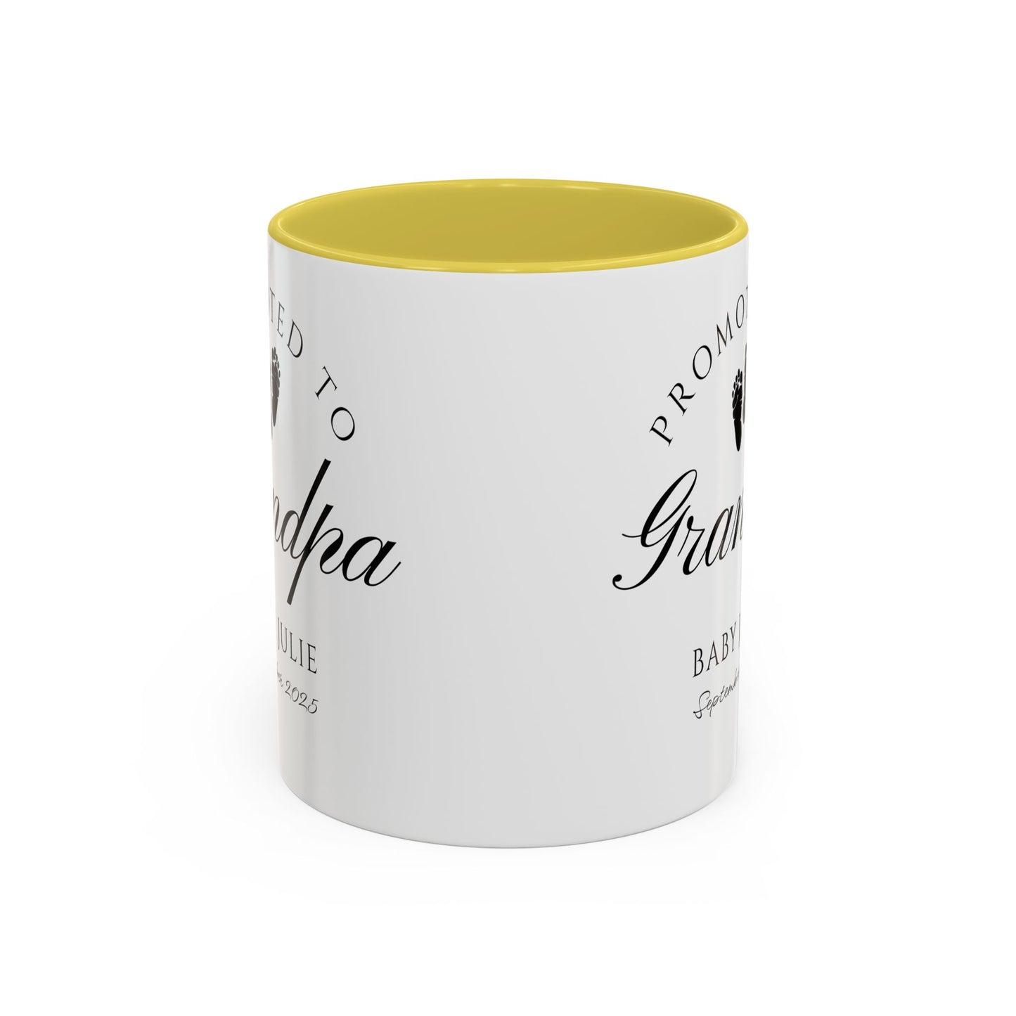 Promoted to Grandpa Mug, Personalized New Grandpa Gift 2025, Custom Baby Announcement Coffee Cup, Pregnancy Reveal for Grandfather, First Grandchild Gift