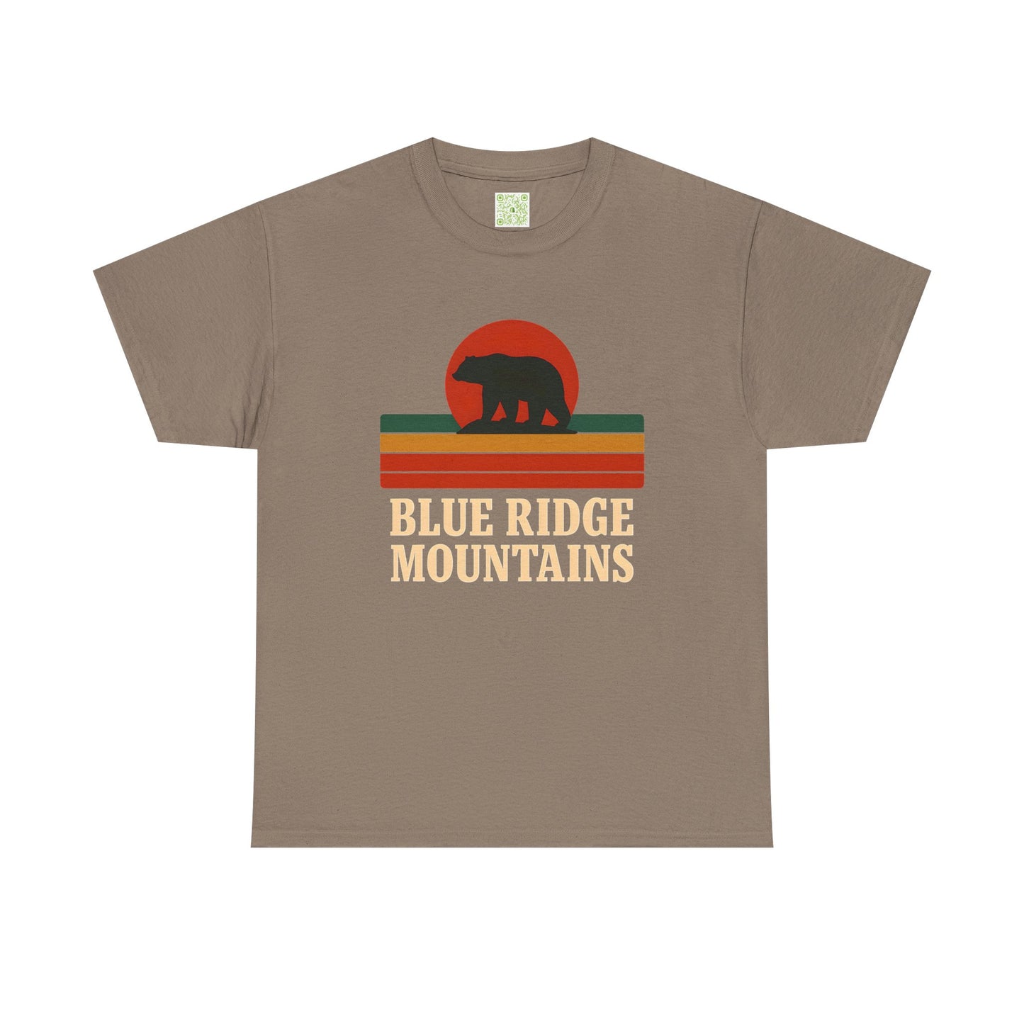 Vintage Style Unisex Blue Ridge Mountains Tee, Bear Graphic Tee, Blue Ridge Parkway, Nature Inspired Shirt