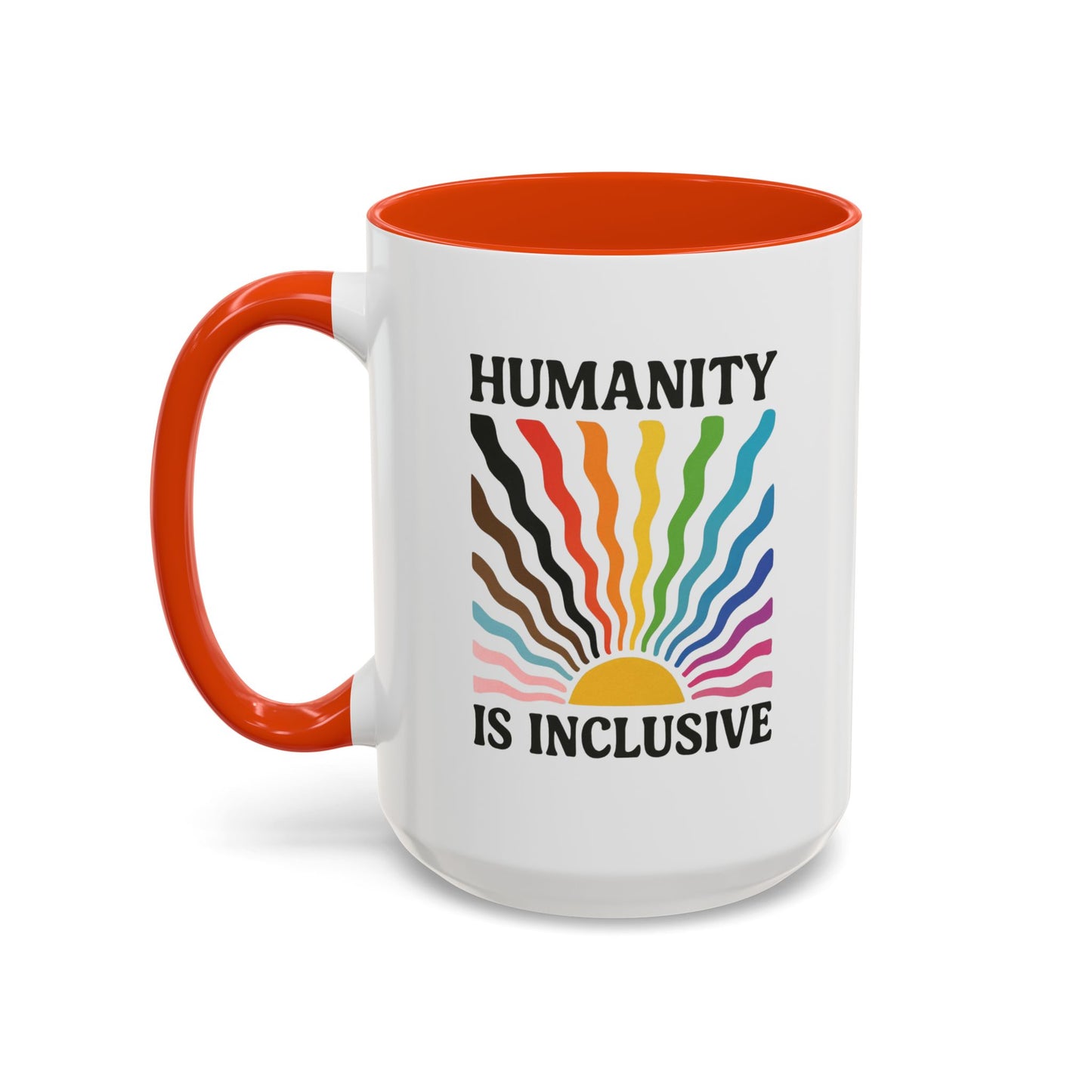 Pride Month Inclusive Humanity Coffee Mug, Pridemonth Merch, Bisexual Mug, Queer Mug, LGBT Mug, Lesbian Pride Mug
