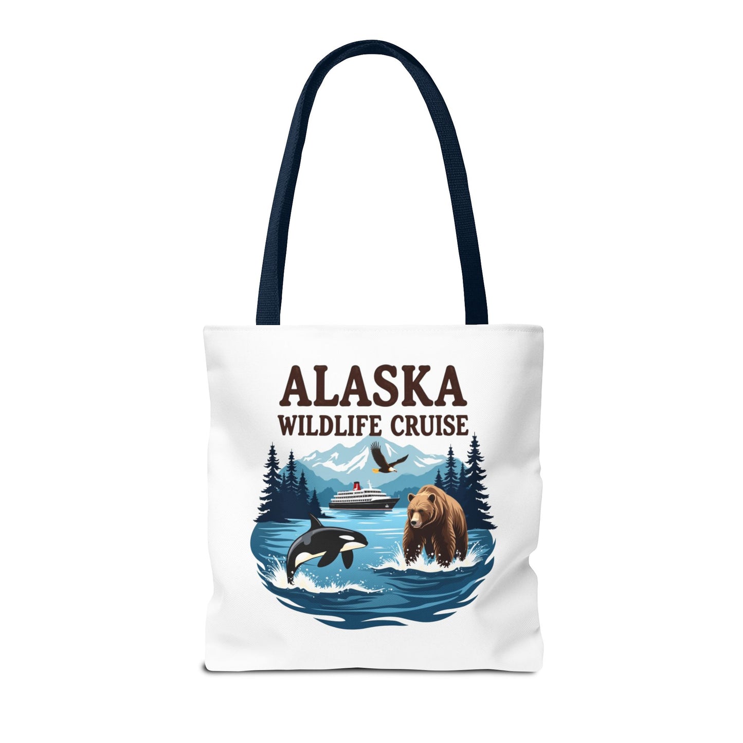 Alaska Wildlife Cruise Tote Bag, Adventure Lovers Gift, Cruise Squad 2025, Alaska Vacation Tote Bag, Alaskan Cruise Tote