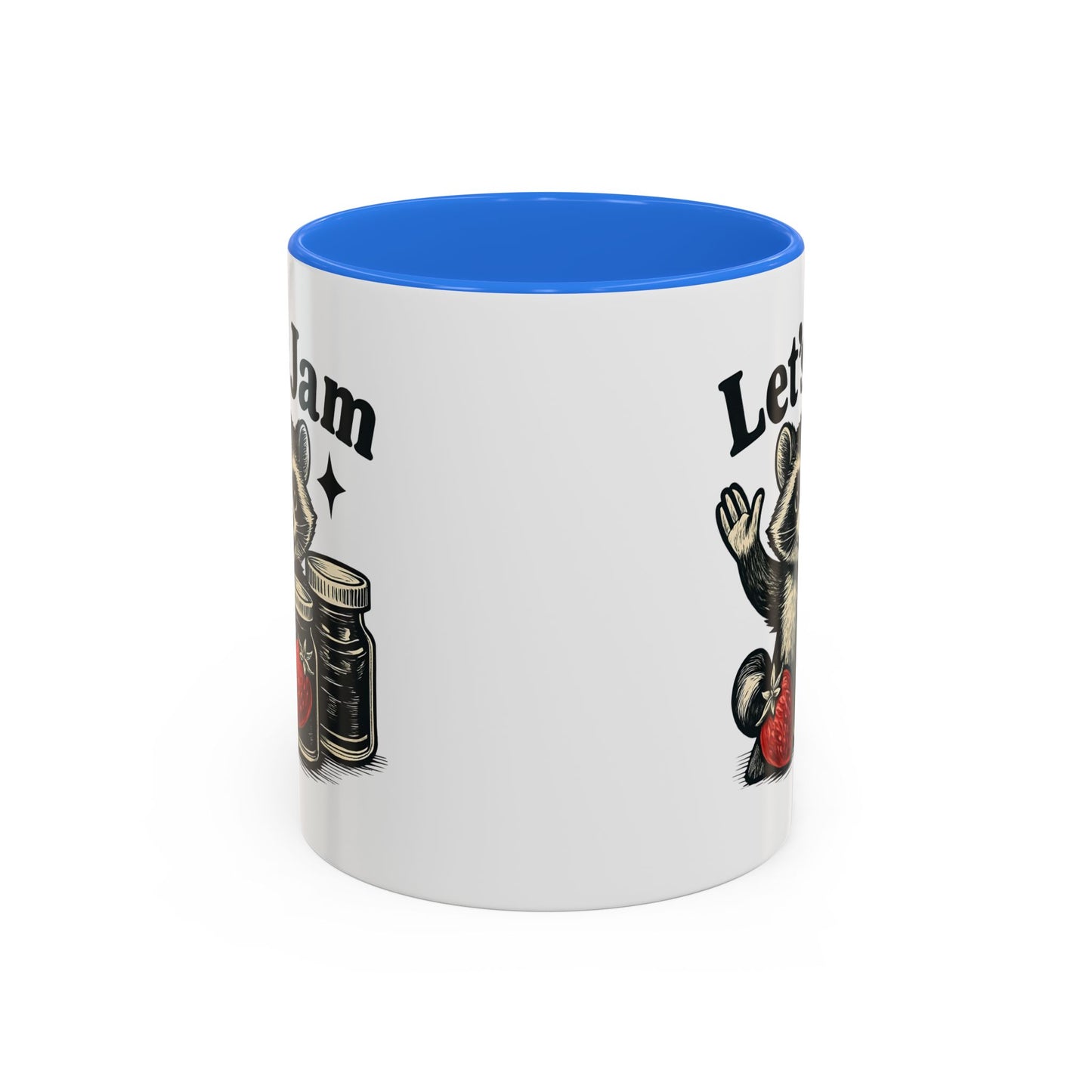 Racoon Mug, Racoon Gifts, Let's Jam Coffee Mug, Strawberry Mug, Cute Summer Mug, Raccoon Strawberry Mug, Funny Raccoon Mug, Trending Now