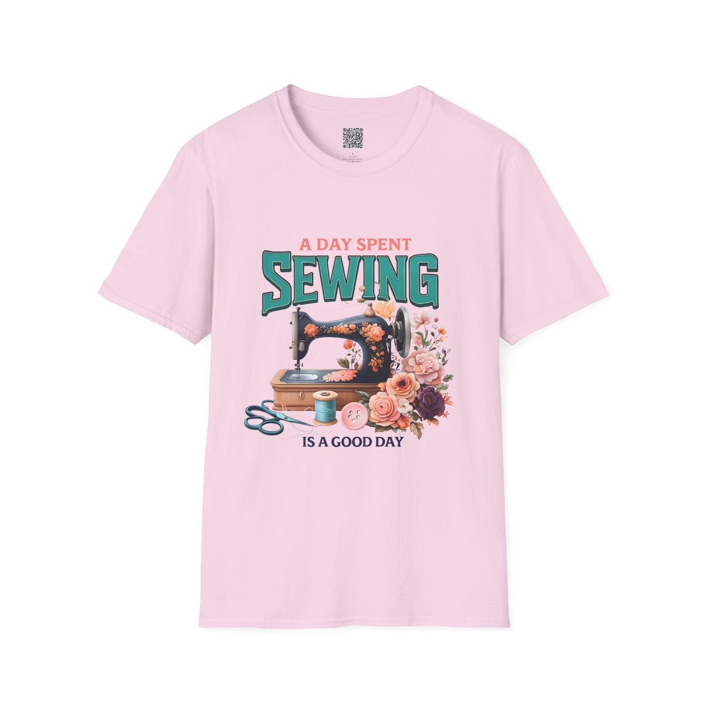 A Day Spent Sewing T-Shirt – Unisex Softstyle Tee for Sewing & Craft Lovers