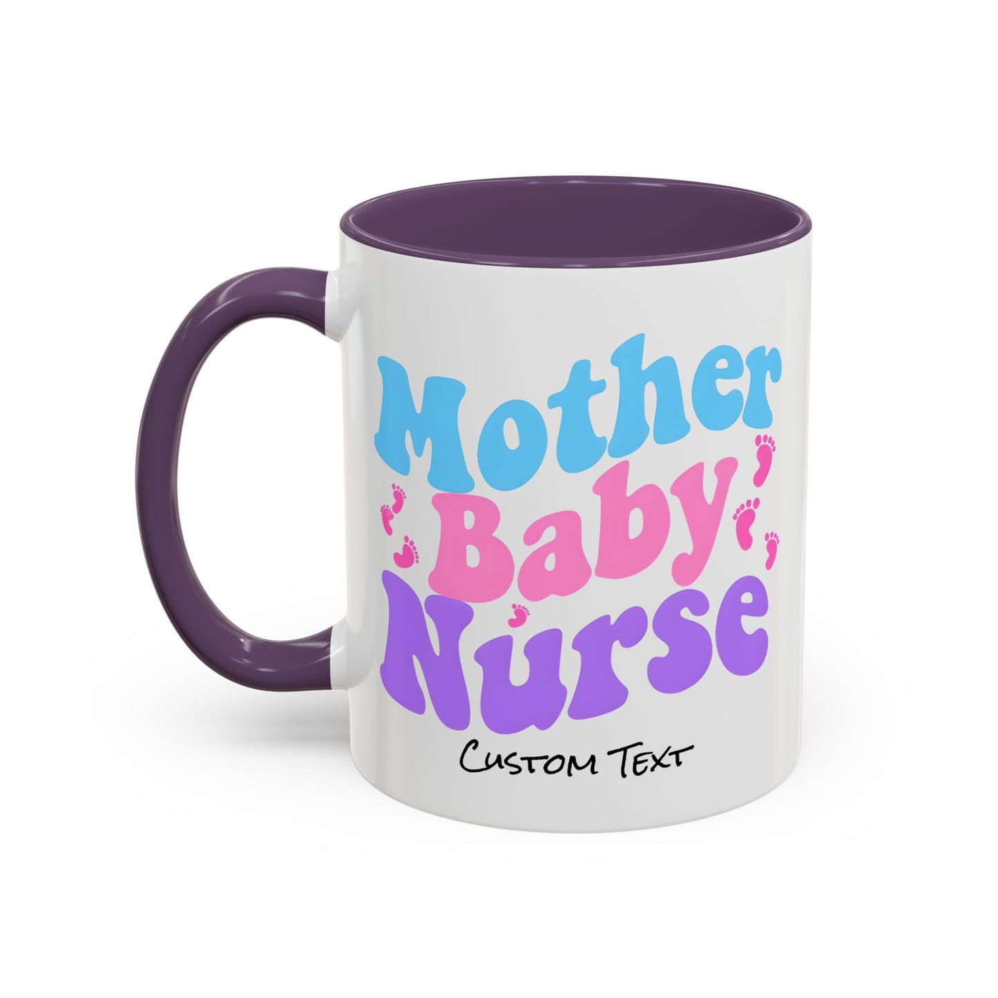 Retro Mother Baby Nurse Coffee Mug, Nurse Practitioner Gift, Labor and Delivery Nurse, Postpartum Gift, Nursery Nurse Cup