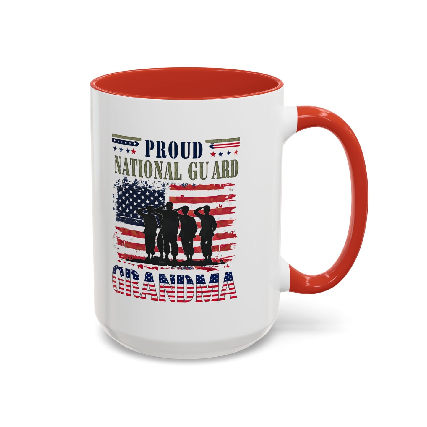 Patriotic National Guard Grandma Mug, Army National Guard, Gift for Heroes, Veteran Appreciation, Military Family Gift