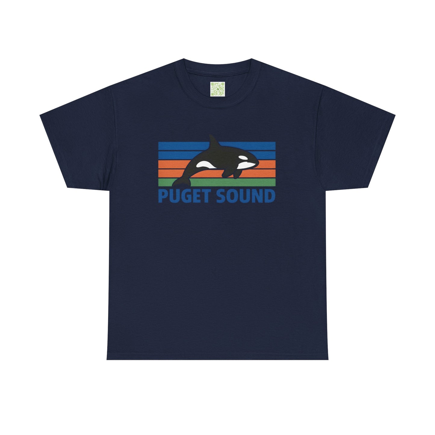 Puget Sound Orca Graphic Tee, Orca Whale Shirt, Unisex Whale Tshirt, Respect The Locals, Whale Watching Shirt