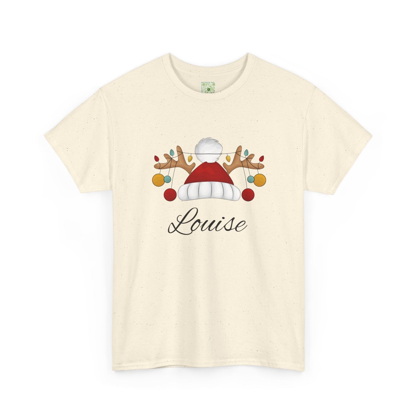 Santa Hat, Personalized Shirt, Reindeer Lights Christmas Shirt, Funny Holiday Tee, Matching Family Christmas Outfit, 2025 Gift