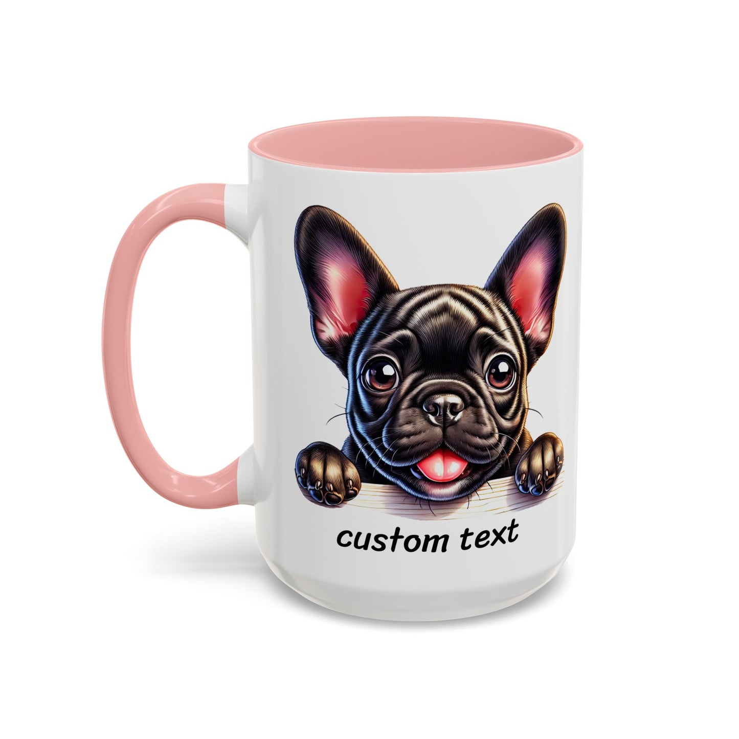 Funny Dog Lover French Bulldog Accent Mug - "Dog is Friendly, I am Not"