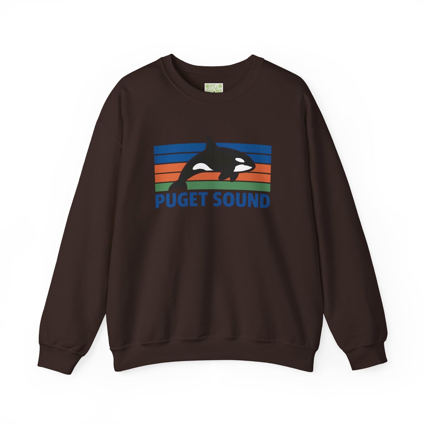 Puget Sound Orca Whale Crewneck Sweatshirt, Orca Whale Shirt, Whale Sweatshirt, Orca Shirts, Whale Gift