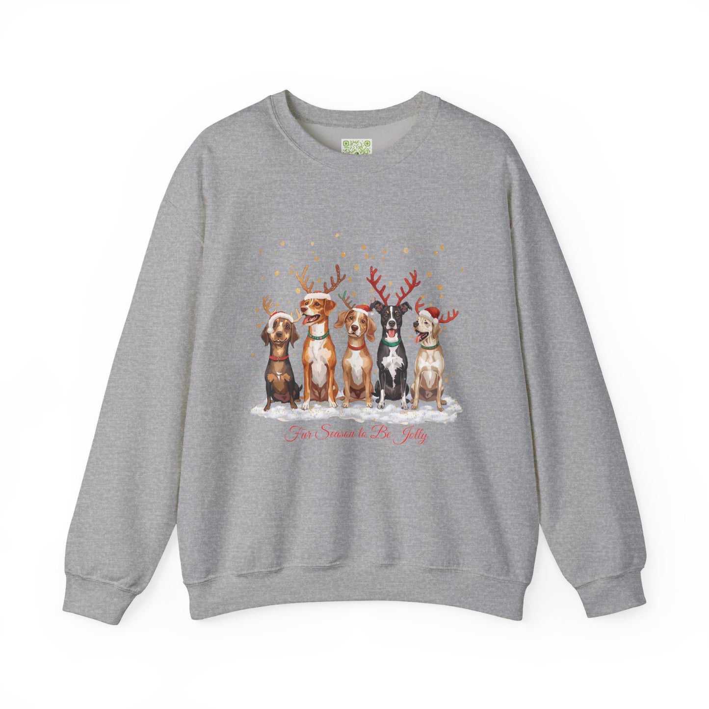 Festive Dogs Sweatshirt, Dog Christmas Shirt, Dog Mom Shirt, Cute Christmas Dog, Family Xmas Shirt, Custom Dog  Sweatshirt