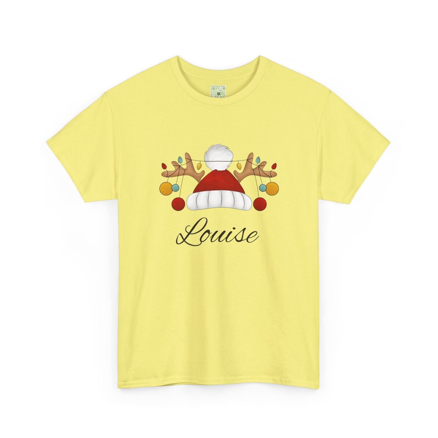 Santa Hat, Personalized Shirt, Reindeer Lights Christmas Shirt, Funny Holiday Tee, Matching Family Christmas Outfit, 2025 Gift