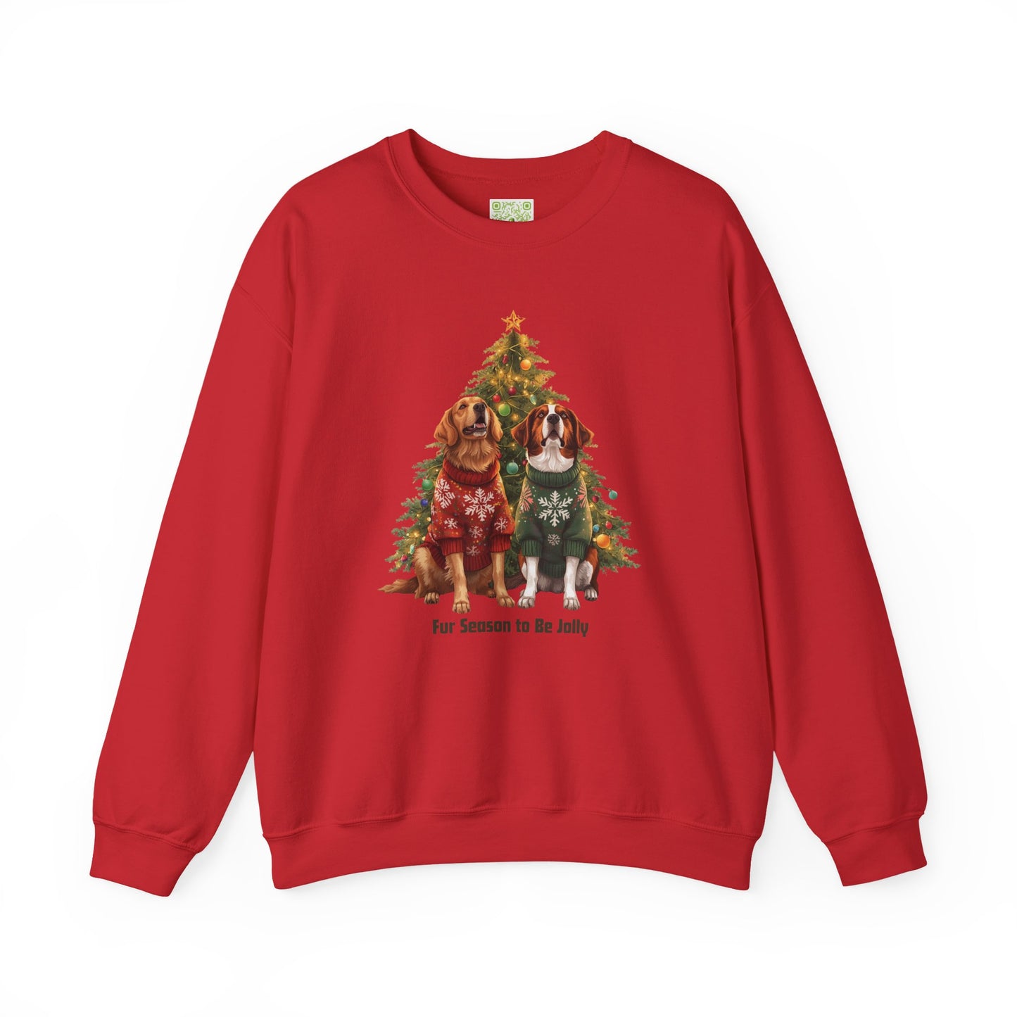 Festive Pet Sweatshirt - Perfect for Holidays, Dog Lovers, Cozy Gatherings, Gift for Pet Parents, Casual Winter Wear
