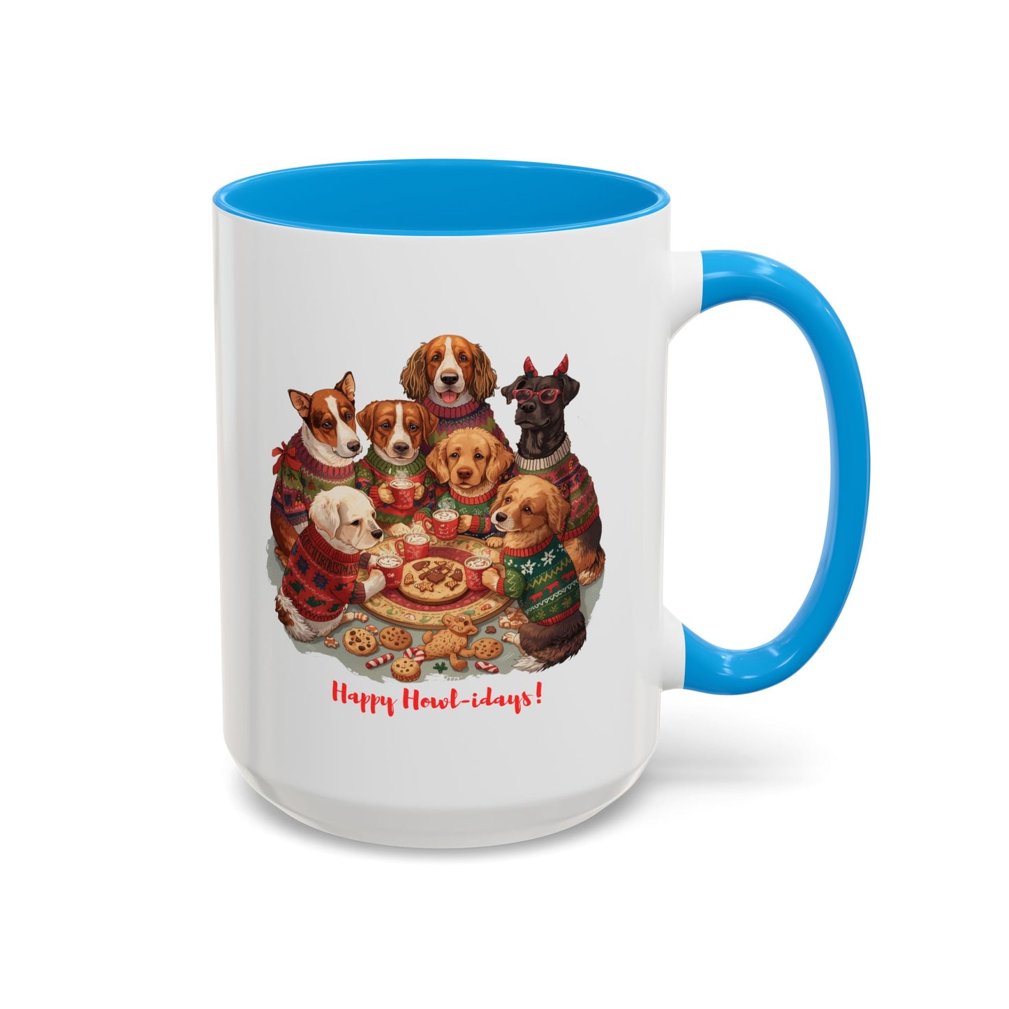 Dog Christmas Mug, Colorful Pet Lover Holiday Mug, Custom Dog Mug, Funny Christmas Dog, Christmas Squad, Merry Christmas Gift