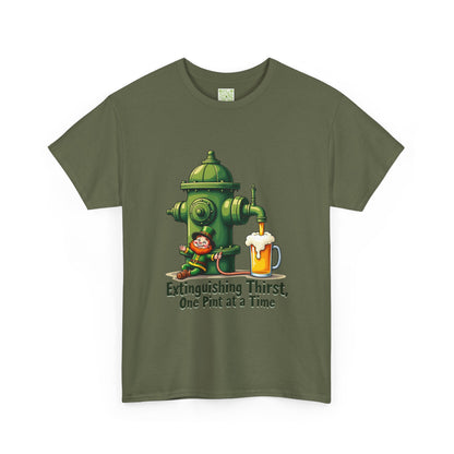 Funny Extinguishing Thirst Unisex Heavy Cotton Tee - Perfect for Pub Lovers, Beer Enthusiasts, Party Goers, Gift, Unisex