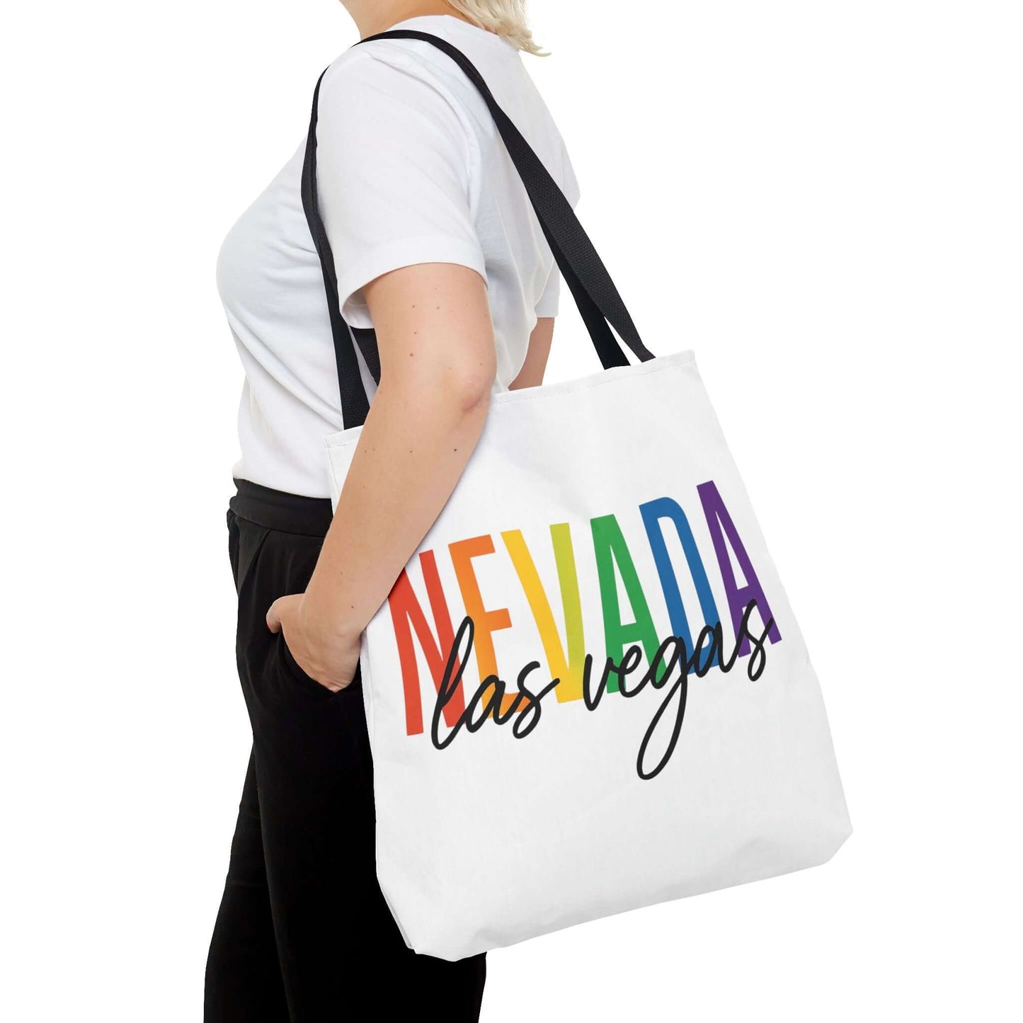 Pride Las Vegas Nevada Tote, Pride Month Tote, Bisexual Pride Bag, LGBT Tote, Transgender Gift, Lesbian Tote, Equal Rights Bag