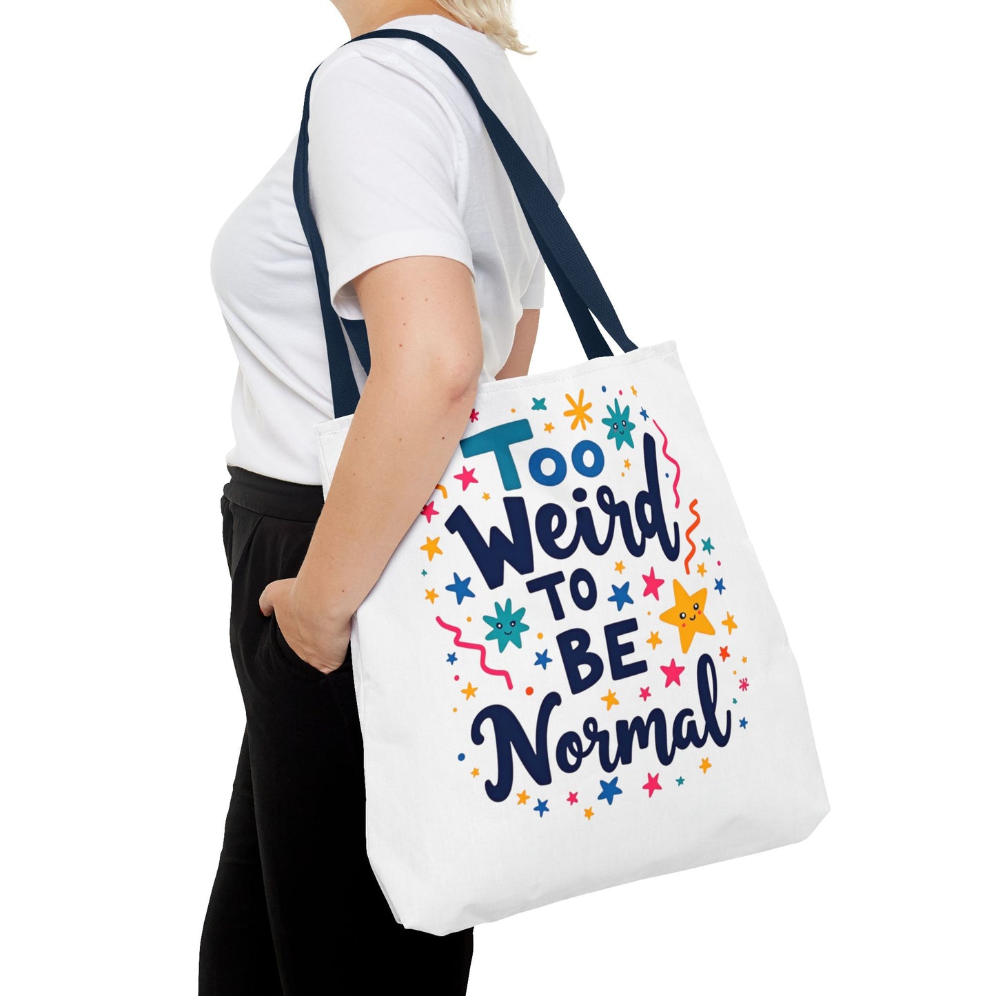 Enneagram Type 4 Tote Bag, To Weird to Be Normal, Personality Test, Enneagram Four, Self Growth Accessories