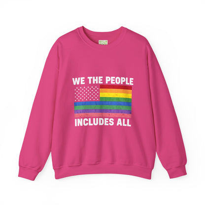 We the People Pride Includes All Crewneck, Inclusive Pride Sweatshirt, Pride 2025, Nonbinary Pride, Lesbian Shirt, LGBT Shirt, Pride Collection