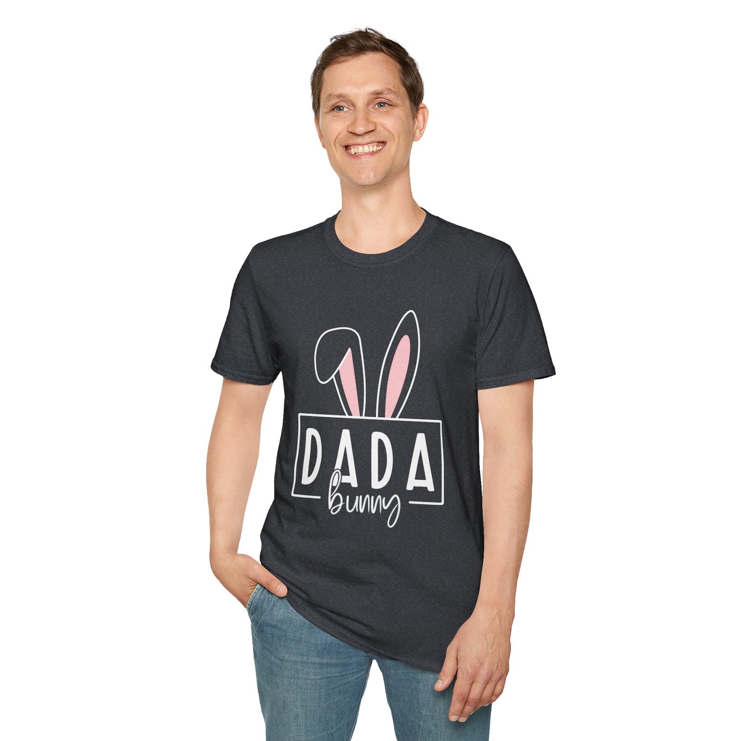 Dada Bunny Ears Unisex Softstyle T-Shirt - Cute Easter Apparel for Aunts