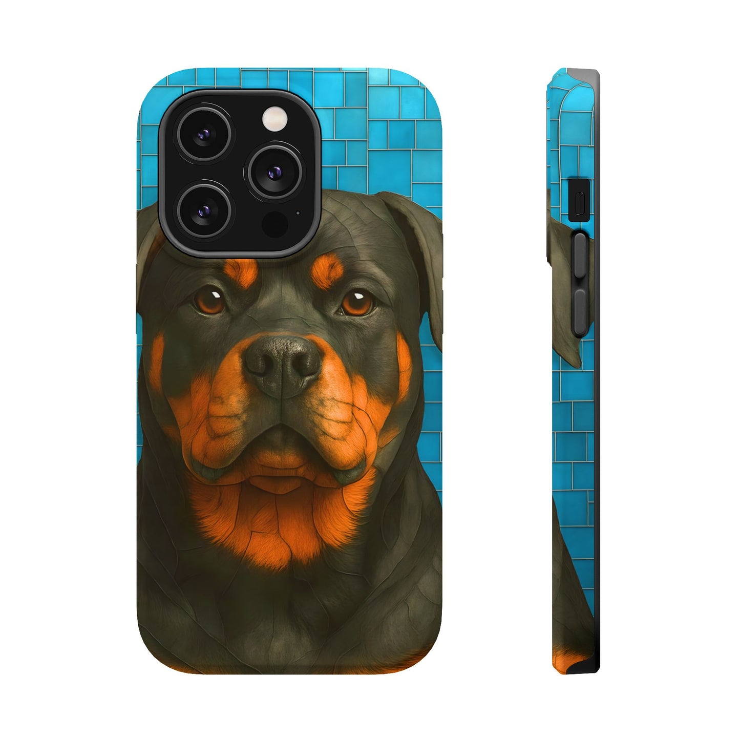 Rottweiler Mosaic Phone Case, Rottie Mama Phone Cover, Rottweiler Mama Gift, Dog Lover Gift, iPhone Dog Case