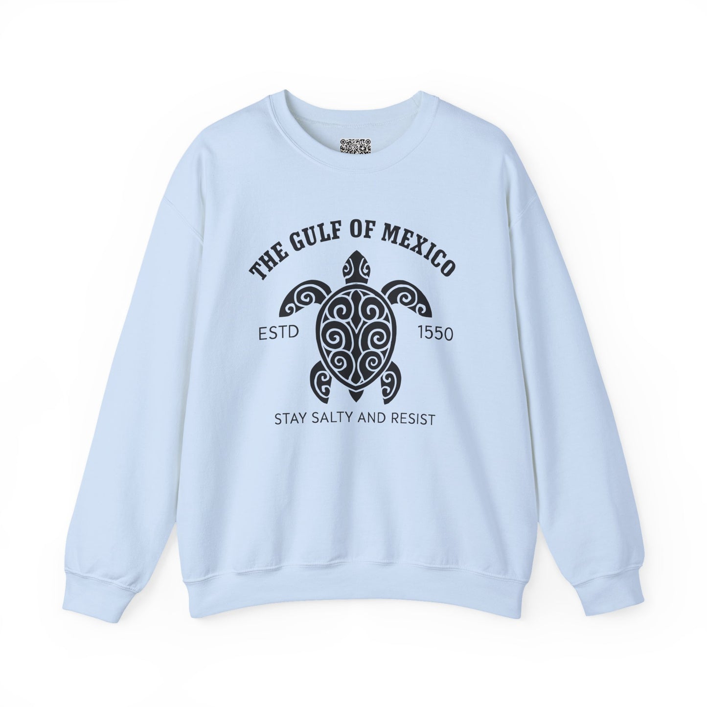 Gulf of Mexico Turtle Sweatshirt - Stay Salty and Resist