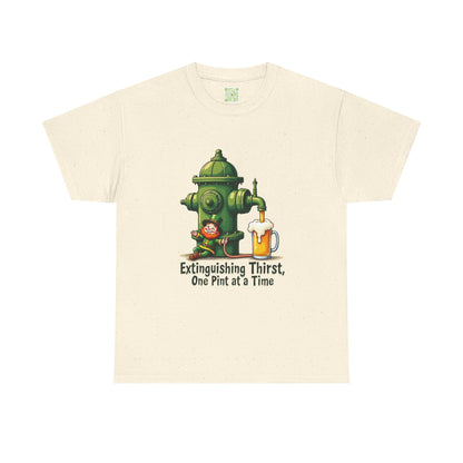 Funny Extinguishing Thirst Unisex Heavy Cotton Tee - Perfect for Pub Lovers, Beer Enthusiasts, Party Goers, Gift, Unisex