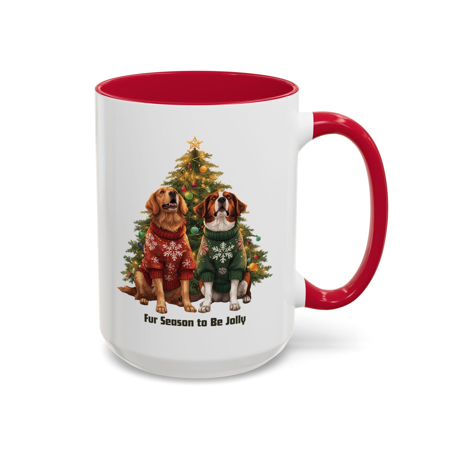 Festive Dog-Themed Mug for Pet Lovers, Dog Christmas Mug, Cute Christmas Dog Mug, Custom Dog Mom Mug, Merry Christmas