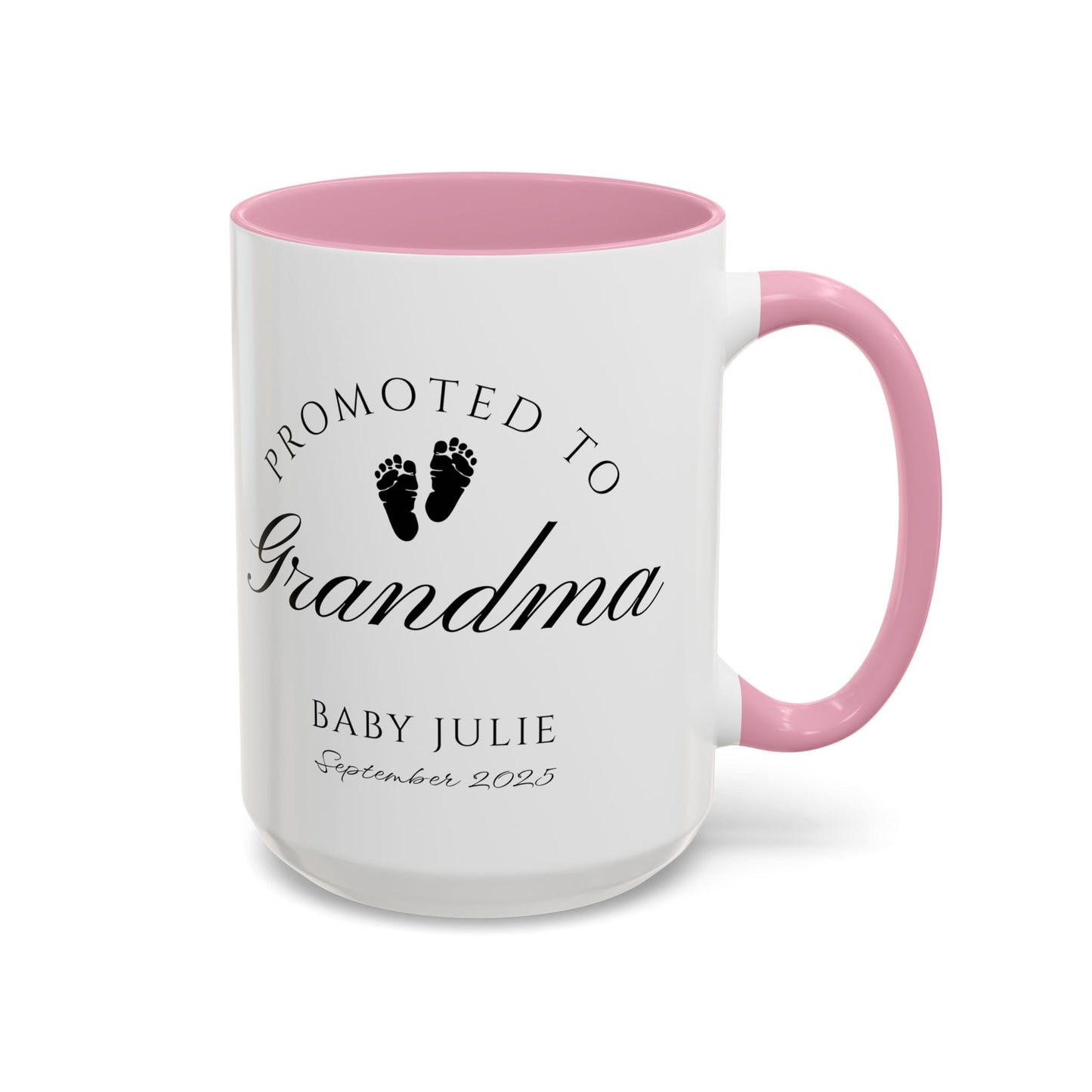 Promoted to Grandma Mug, Pregnancy Announcement Coffee Cup, Baby Reveal Gift, New Grandparent Mug, Grandma to Be Gift, Custom Baby Announcement