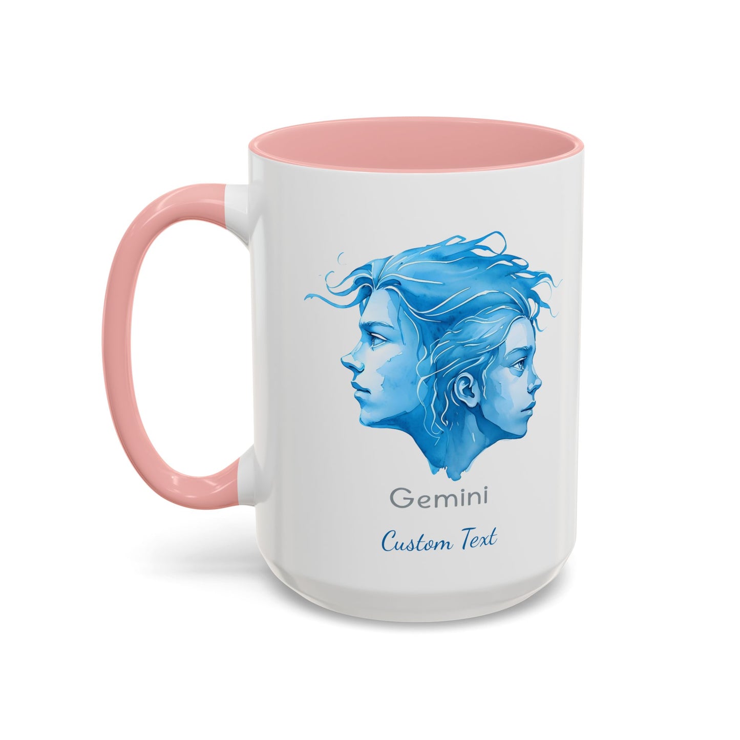 Personalized Gemini Accent Coffee Mug, Zodiac Mug, Astrology Mug, Gemini Birthday Gift, Gemini Zodiac Gift, Custom Zodiac Gift