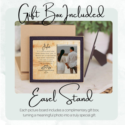 Custom MDF Picture Board, Custom Photo Keepsake for Spouse, Gift-Ready Tabletop Display, Soft  Style