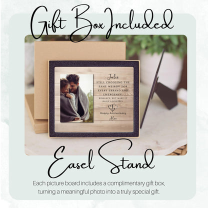 Photo Gift for Spouse, Custom Photo Keepsake for Spouse, Gift-Ready Tabletop Display, Classic  Style
