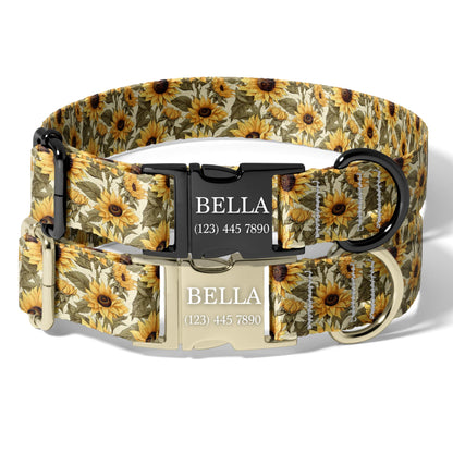 Personalized Dog Collar Artistic Paw Print Custom Engraved Pet Collar Adjustable Creative Puppy Collar Unique Dog Accessories 
RET-601-03