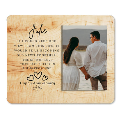 Custom MDF Picture Board, Custom Photo Keepsake for Spouse, Gift-Ready Tabletop Display, Soft  Style