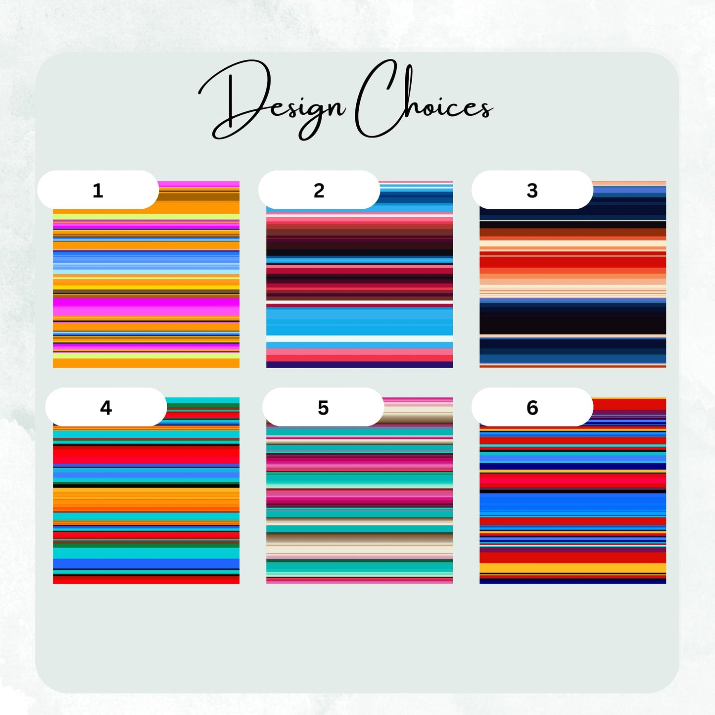 Personalized Mexican Serape Dog Collar, Classic Stripe Adjustable Pet Collar, Custom Engraved Quick Release Buckle RET-610-06