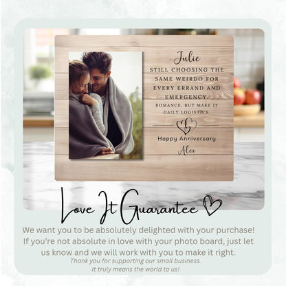 Photo Gift for Spouse, Custom Photo Keepsake for Spouse, Gift-Ready Tabletop Display, Classic  Style