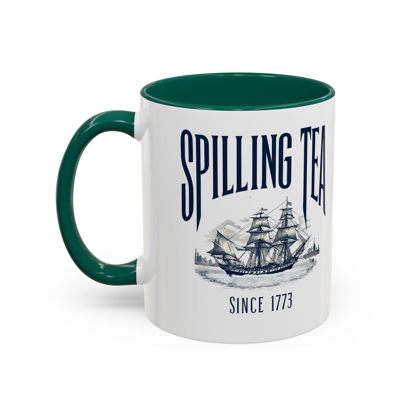 Spilling Tea Since 1773 Coffee Mug, Patriotic Coffee Mug, Funny Patriot Gift, American Freedom, Memorial Day