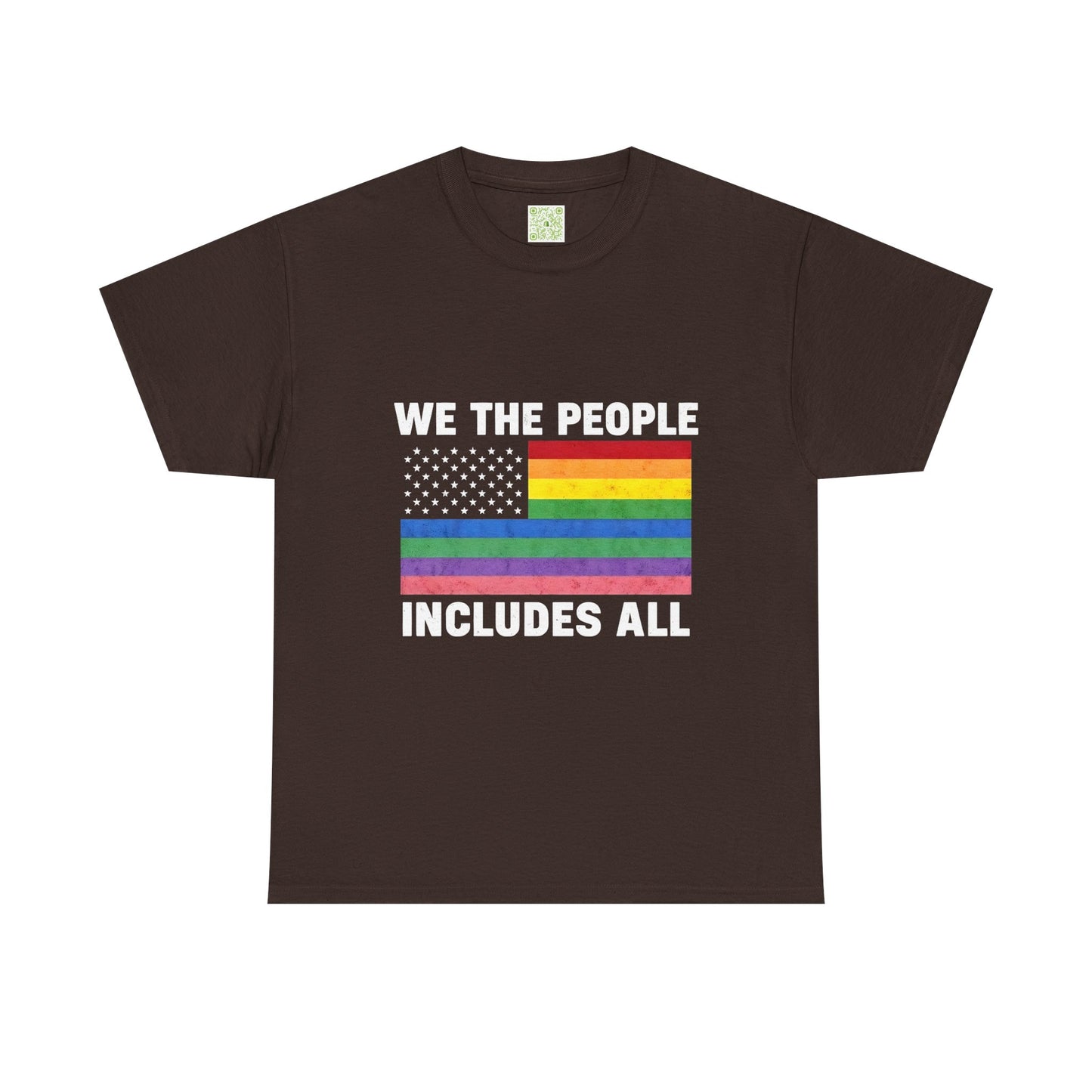Inclusivity Pride Unisex Cotton Tee, We The People Pride Flag, Pride Month Tee, Queer Shirt, LGBT Shirt, Equal Rights