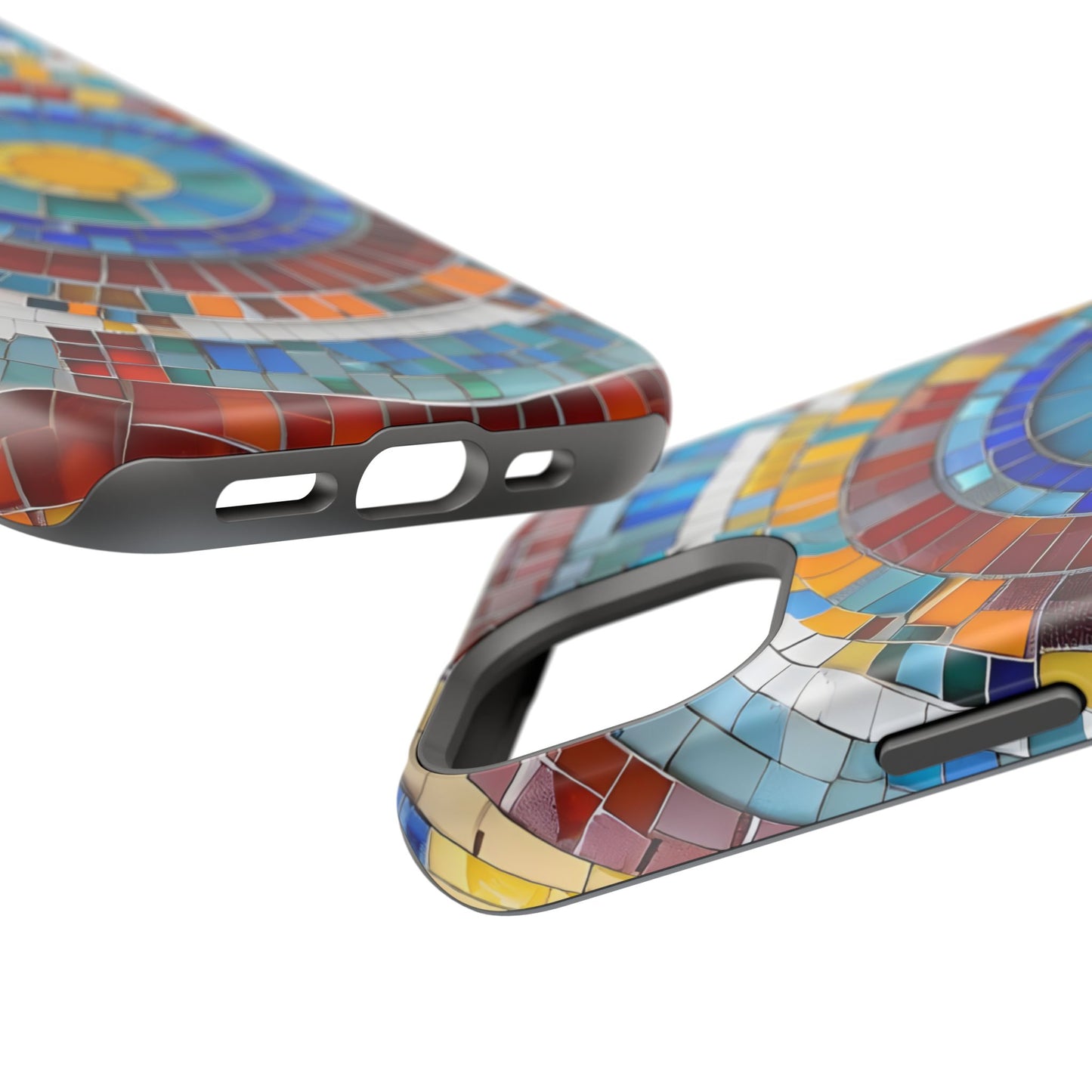Vibrant Mosaic  iPhone Case - Colorful iPhone Cover, Unique Phone Accessory, MegSafe iPhone cover