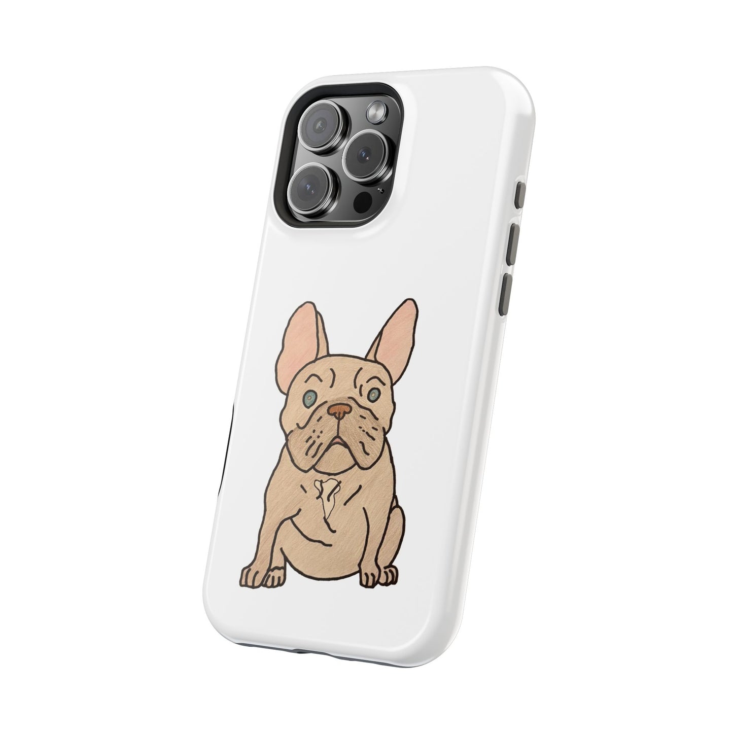 French Bulldog Magnetic Tough Case, Cute Pet Phone Cover, Dog Lover Gift, MagSafe Phone Protector, Unique Phone Accessory
