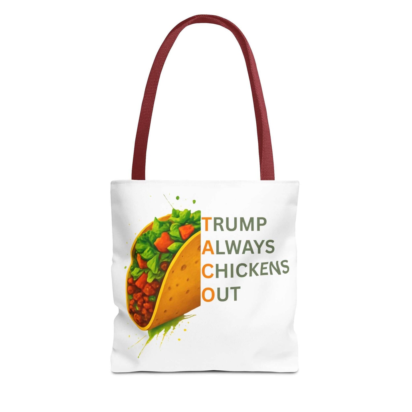 Trump Always Chickens Out TACO Tote, Subtle Anti Trump, Democrat Gift Tote, FDT Tote, Anti-MAGA, Political Tote