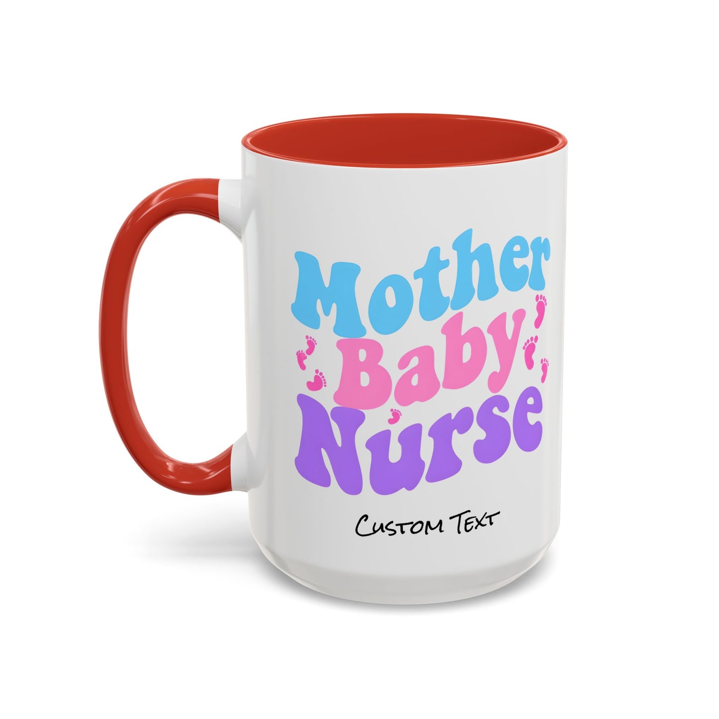 Retro Mother Baby Nurse Coffee Mug, Nurse Practitioner Gift, Labor and Delivery Nurse, Postpartum Gift, Nursery Nurse Cup