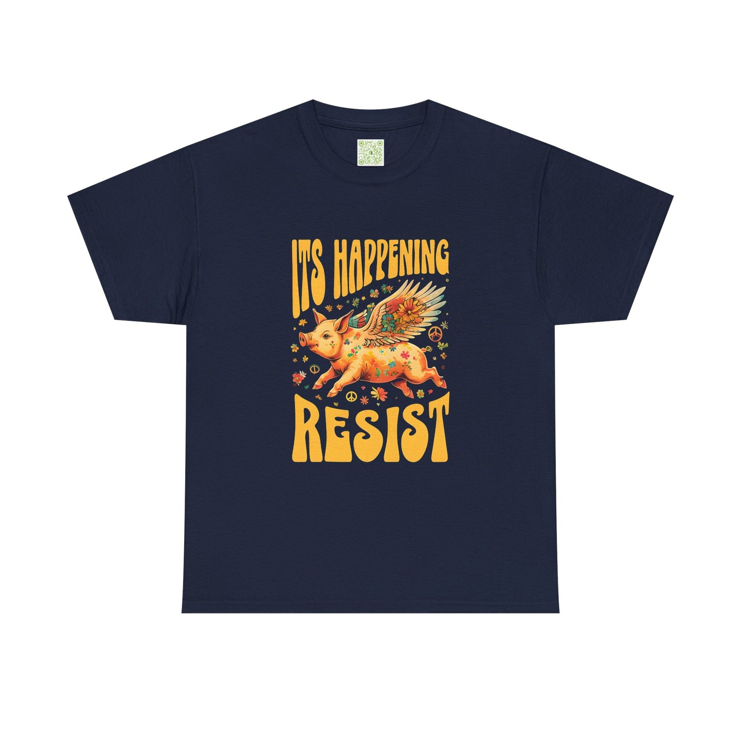When Pigs Fly Resist Shirt, Flying Pig Tee, Pigs with Wings, Pig Lover Gift, Cute Pig Shirt, Pig Tshirt, Piglet