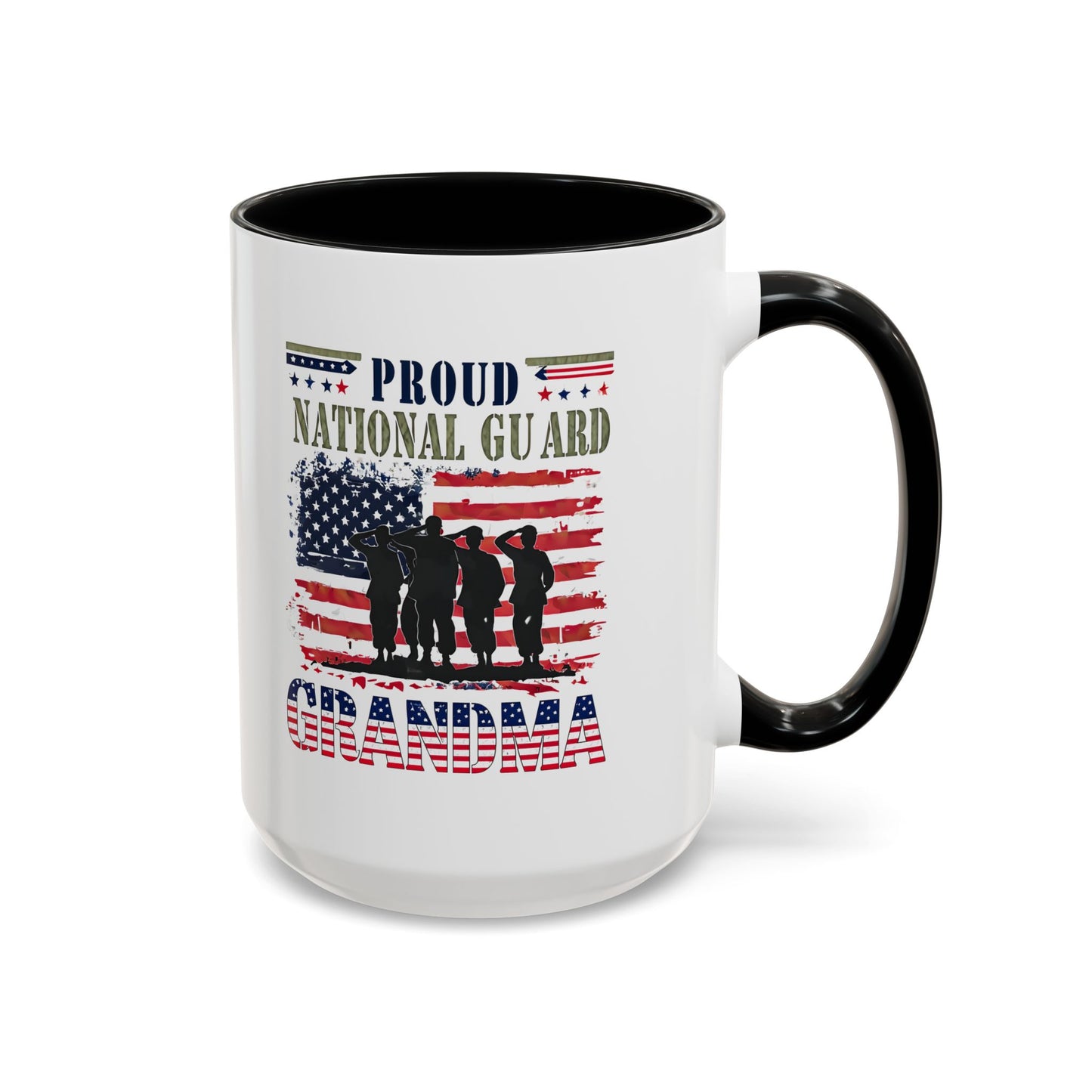 Patriotic National Guard Grandma Mug, Army National Guard, Gift for Heroes, Veteran Appreciation, Military Family Gift